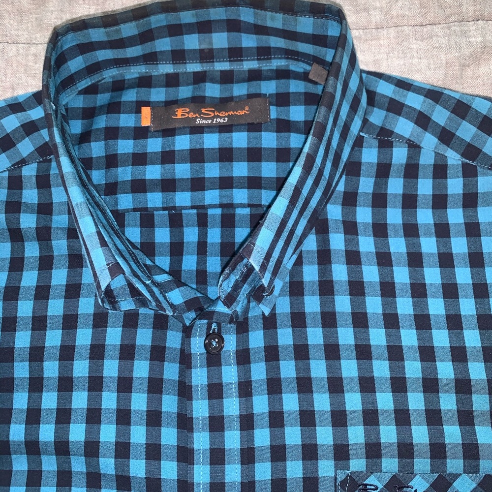 Ben Sherman gingham button down shirt Men’s large